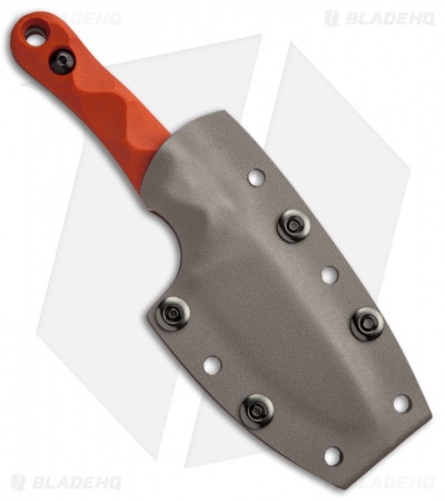 Gavko Custom Knives EDC Neck Knife Orange G10 (3.25" N690)