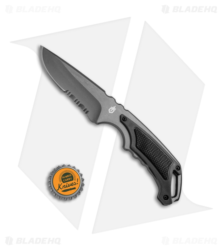Gerber Basic Knife Fixed Blade w/ Sheath (3.3" Gray Serr) 0175