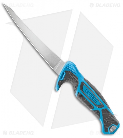 Gerber Controller 6" Fillet Fishing Knife Fixed Blade Blue (6" Satin) 