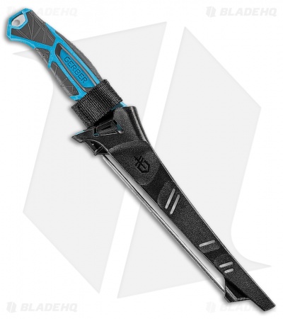 Gerber Controller 8" Fillet Fishing Knife Fixed Blade Blue (8" Satin)