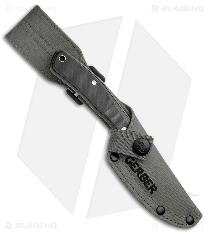 Gerber Downwind Caper Fixed Blade Knife Black (3.5" Satin)