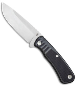 Gerber Downwind Drop Point Fixed Blade Knife Black (4.3&quot; Satin) 30-001816 | 132029