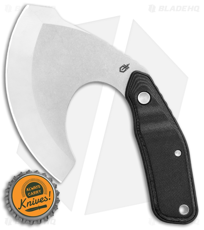 Gerber Downwind Ulu Fixed Blade Black G-10 (3.5" Satin) 30-001822