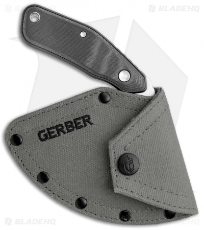 Gerber Downwind Ulu Fixed Blade Black G-10 (3.5" Satin) 30-001822