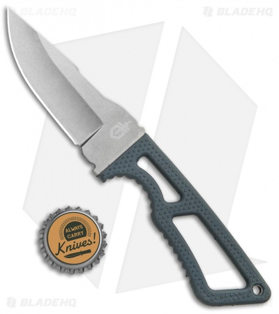 Gerber Ghostrike Fixed Blade Knife Gray Rubber (3.25" Stonewash BDZ-1)  