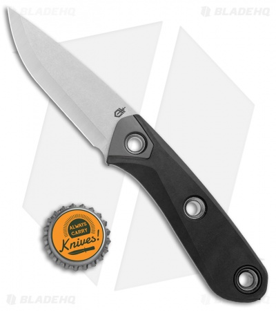 Gerber Principle Fixed Blade Knife Black Rubber (3" Stonewash 420HC) 30-001655