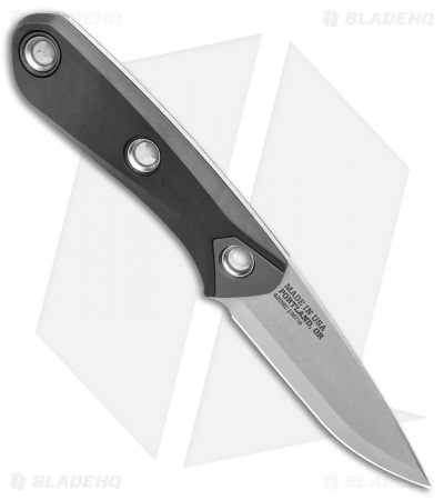 Gerber Principle Fixed Blade Knife Black Rubber (3" Stonewash 420HC) 30-001655