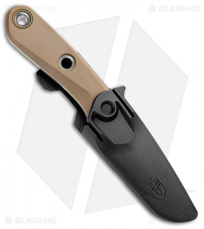 Gerber Principle Fixed Blade Knife Brown Rubber (3" Stonewash 420HC) 30-001657