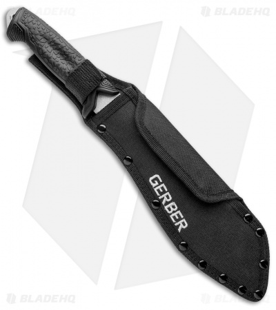 Gerber Versafix 14" Machete Fixed Blade Knife Black (9" Stonewash) 31-003473