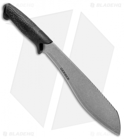 Gerber Versafix 14" Machete Fixed Blade Knife Black (9" Stonewash) 31-003473