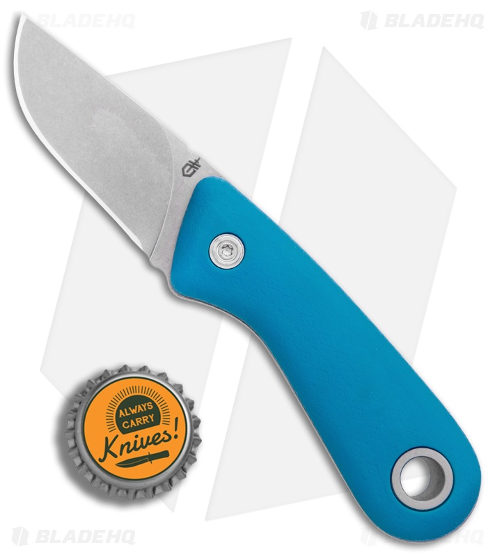 Gerber Vertebrae Fixed Blade Knife Cyan Blue (2.4" Satin) 30-001499