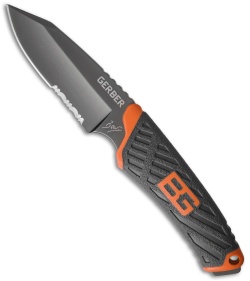 Gerber Bear Grylls Compact Fixed Blade Knife (3.4" Black Serr) 31-001066