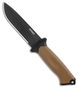 Gerber Prodigy Combat Fixed Blade Knife Tan/Black  (4.75" Black) 