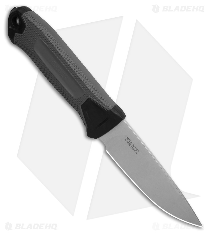 Gerber StrongArm Camp Fixed Blade Knife Gray GFN (4.1" Stonewash)  G1069216