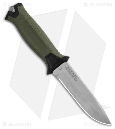 Gerber StrongArm Fixed Blade Knife OD Green (4.8" Stonewash)
