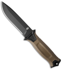 Gerber StrongArm Fixed Blade Knife Coyote Brown (4.8&quot; Black) 30-001058 | 35639