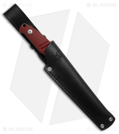 GiantMouse Jens Anso GMF2 Fixed Blade Knife Red G-10 (3.6" Black SW)
