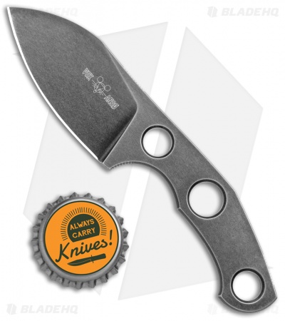 GiantMouse Vox/Anso GMF1-F 5mm Fixed Blade Knife (2.6" PVD Black M390) 