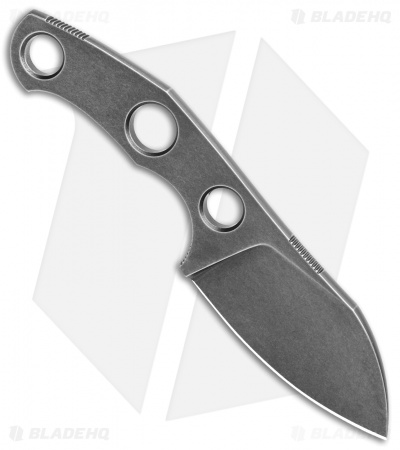 GiantMouse Vox/Anso GMF1-F 5mm Fixed Blade Knife (2.6" PVD Black M390) 