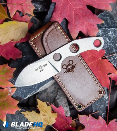 GiantMouse Vox/Anso GMF1 4mm Fixed Blade Knife (2.6" N690) 