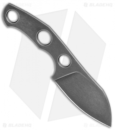 GiantMouse Vox/Anso GMF1-P 4mm Fixed Blade Knife (2.6" Stonewash PVD N690) 