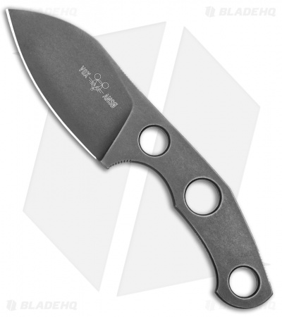 GiantMouse Vox/Anso GMF1-P 4mm Fixed Blade Knife (2.6" Stonewash PVD N690) 
