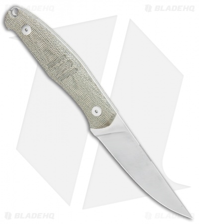 GiantMouse Knife GMF2 | Green Micarta Full Flat | Blade HQ