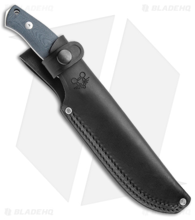 GiantMouse Vox/Anso GMF4 Fixed Blade Knife Black Canvas Micarta (5.65" Satin)