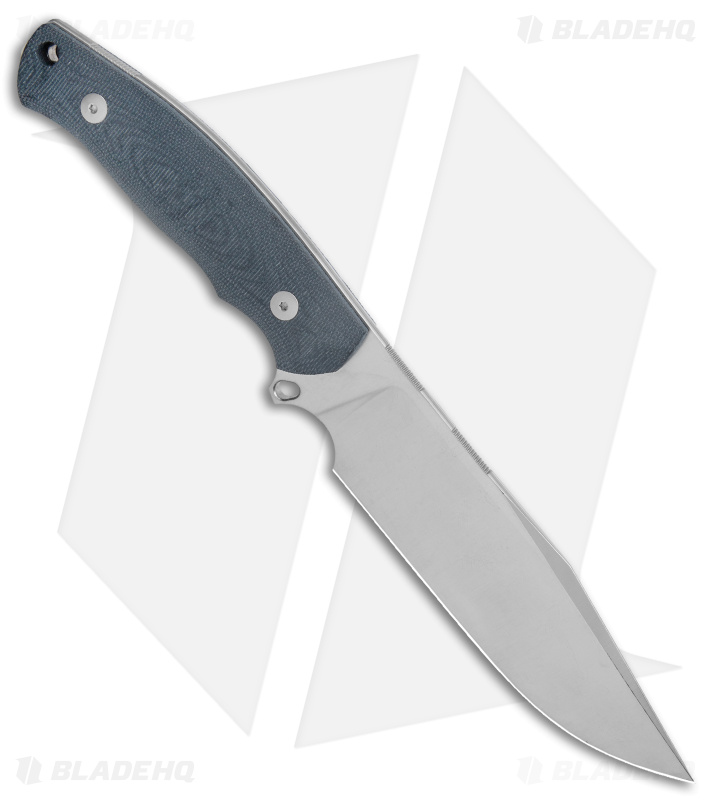 GiantMouse Vox/Anso GMF4 Fixed Blade Knife Black Canvas Micarta (5.65" Satin)