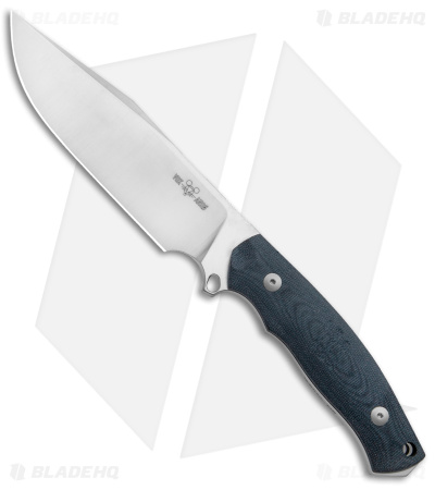 GiantMouse Vox/Anso GMF4 Fixed Blade Knife Black Canvas Micarta (5.65" Satin)