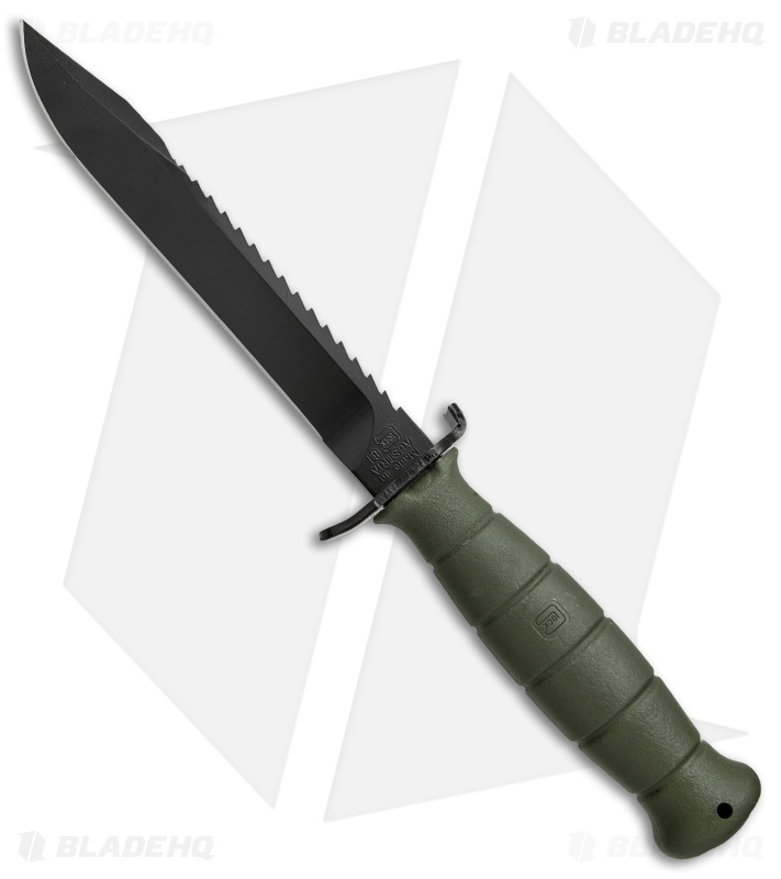 Glock Field Fixed Blade Knife OD Green (6.5" Black) KF39181