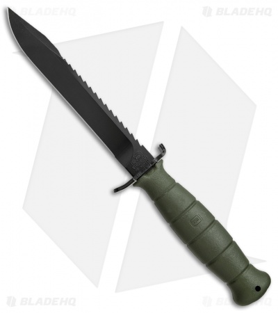 Glock Field Fixed Blade Knife OD Green (6.5" Black) KF39181