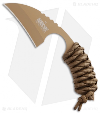 Hardcore Hardware LFK01 Fixed Blade Knife Coyote (2.75