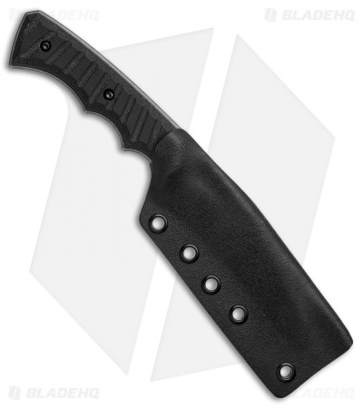 HavocWorks Hexer Fixed Blade Knife Black Micarta (4" Acidwash)