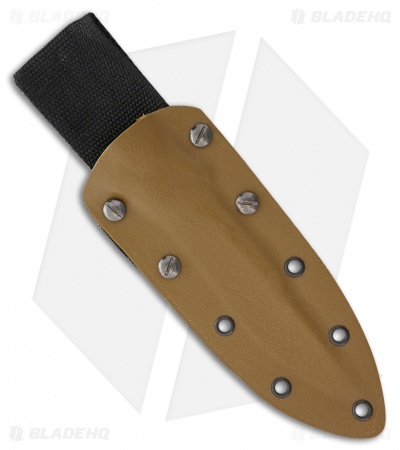 Hazen Knives Boot Fixed Blade Knife Tan Micarta (5.625" Bead Blast)