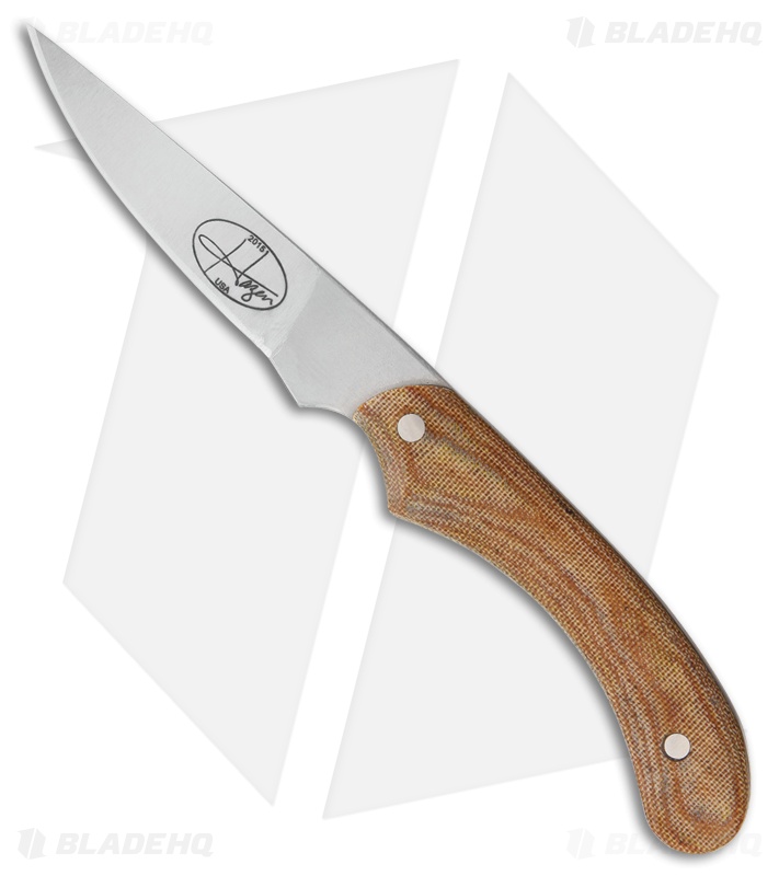 Hazen Knives Caper Fixed Blade Knife Tan Micarta (3.5" Satin)
