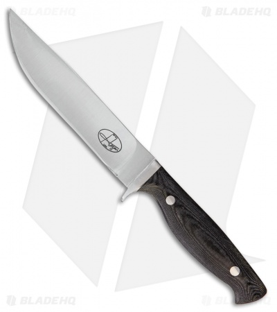 Hazen Knives Eli Fixed Blade Knife Black Micarta (5.25" Satin)