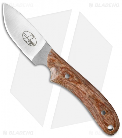 Hazen Knives Canoe Fixed Blade Knife Brown Micarta (2.875" Satin) CAN32