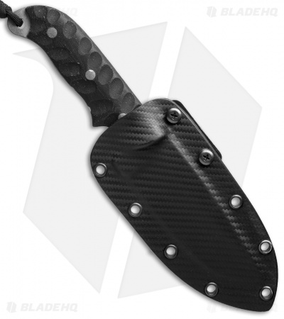 Hazen Knives Large Model 1095 Series Knife Black (4.5" Tumbled) 3BK