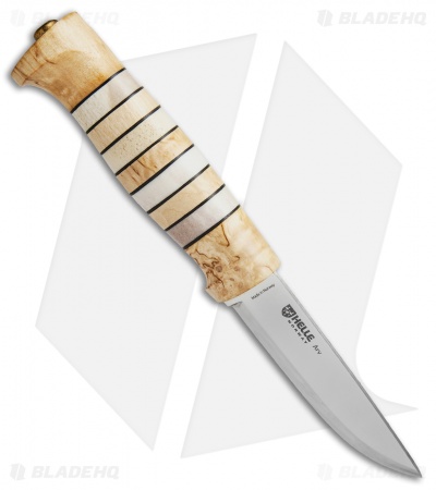 Helle Knives Arv Fixed Blade Knife Bone/Wood (3.5" Mirror Polish) #14