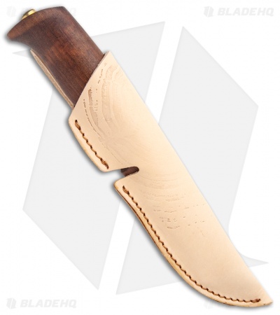 Helle Knives Gro Fixed Blade Knife  Dark Birch (3.5" Satin) #07