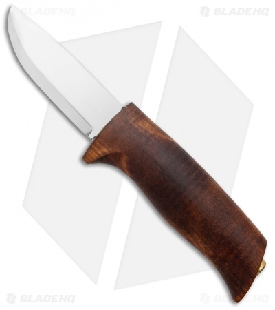 Helle Norway Spire Fixed Blade Knife Dark Birch (3.5" Satin)