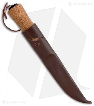 Helle Knives Hellefisk Knife Cork-Handled Fixed Blade (5" Plain) #120