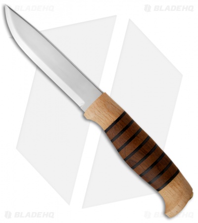Helle Knives Sigmund Belt Knife Beech/Ebony Handle (4.25" Plain) #77