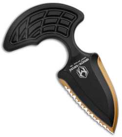 Heretic Knives Sleight Modular Push Dagger Knife Titanium Nitride (3" Serrated)