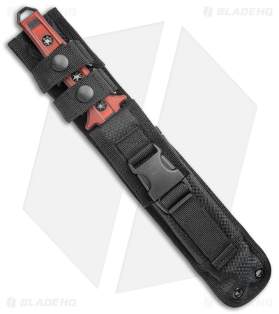 Heretic Knives Nephilim Fixed Blade Knife Red/Black G-10 (6.5" Black)