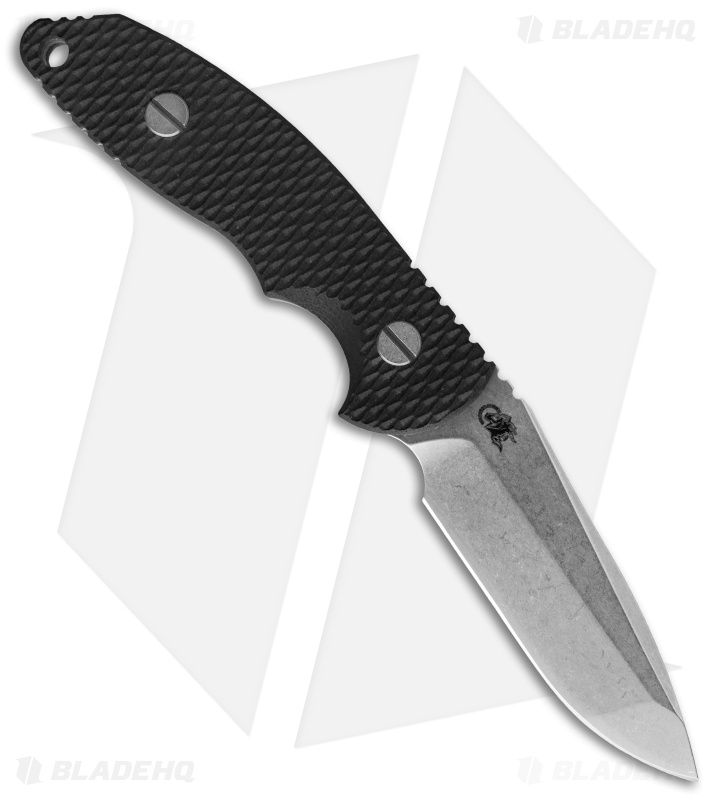 Hinderer Knives FXM 3.5" Fixed Blade Spanto Knife Black *No Sheath
