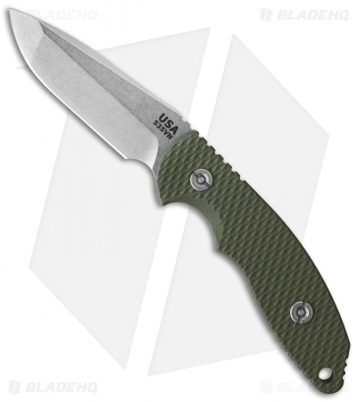 Hinderer Knives FXM 3.5" Fixed Blade Spanto Knife Green G-10 *No Sheath