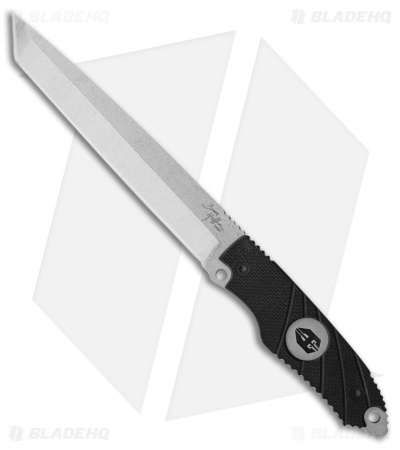 Hoffner Knives Beast Fixed Blade Knife Black G-10 (7" Stonewash)