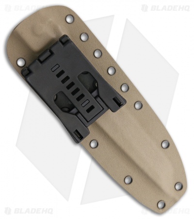 Hoffner Knives Beast Fixed Blade Knife Tan G-10 (7" Black SW)